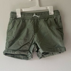 Green Shorts with Pockets